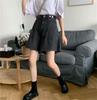 WTEMPO Big Pocket High Waist  Loose Wide Leg A-line Denim Shorts Women Casual Street Wear Party