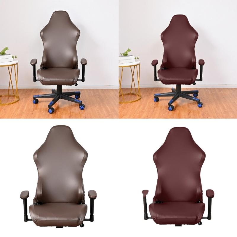 Color PU Gaming Chair Covers Stretchable Chair Slipcovers Enhances Durability and Chair Protections