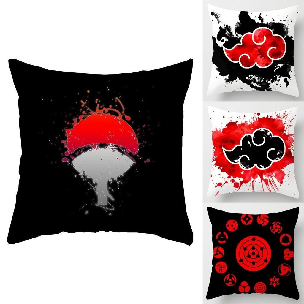 Luxurious Anime Naruto Cushion Cover With Cartoon Logo For Stylish Home Decor