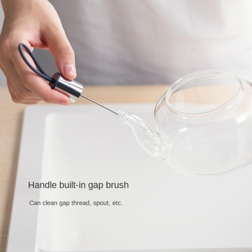 

Нейлоновая соломенная щетка с длинной ручкой, спортивная щетка для чистки бутылок, Reusabe, щетка для бутылок 2-в-1, кружки