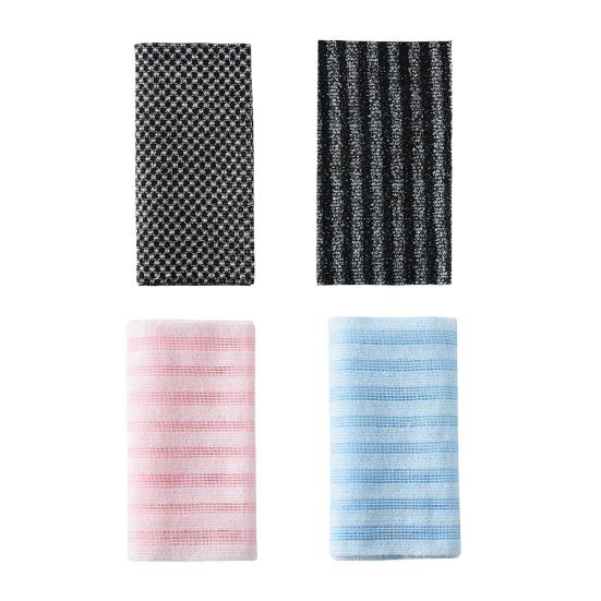 1/4 Stück Japanisches Peeling-Badehandtuch Doppelseitig Tiefenreinigung Lange Rechteckige Form Badehandtuch Schäumendes Latherschwamm