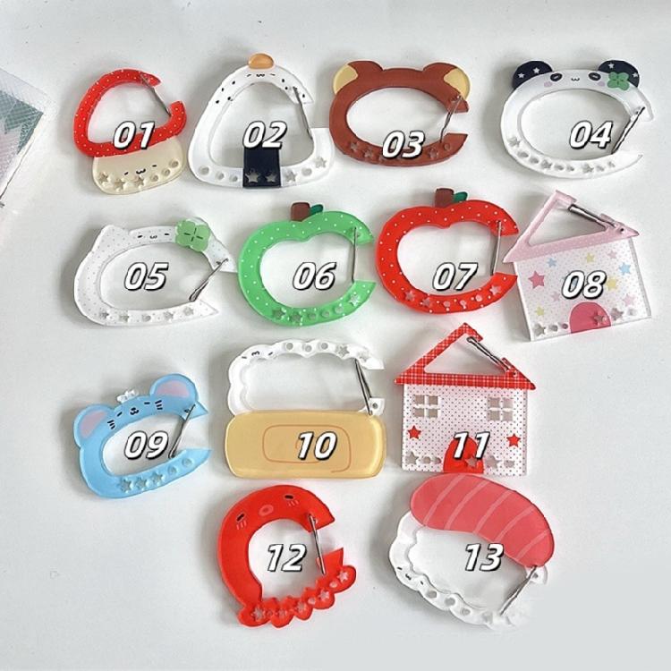 Practical Functional Carabiner Keyring Keychain Clip Backpack Pendant Handbook Decoration Ita Bag Buckle Accessories