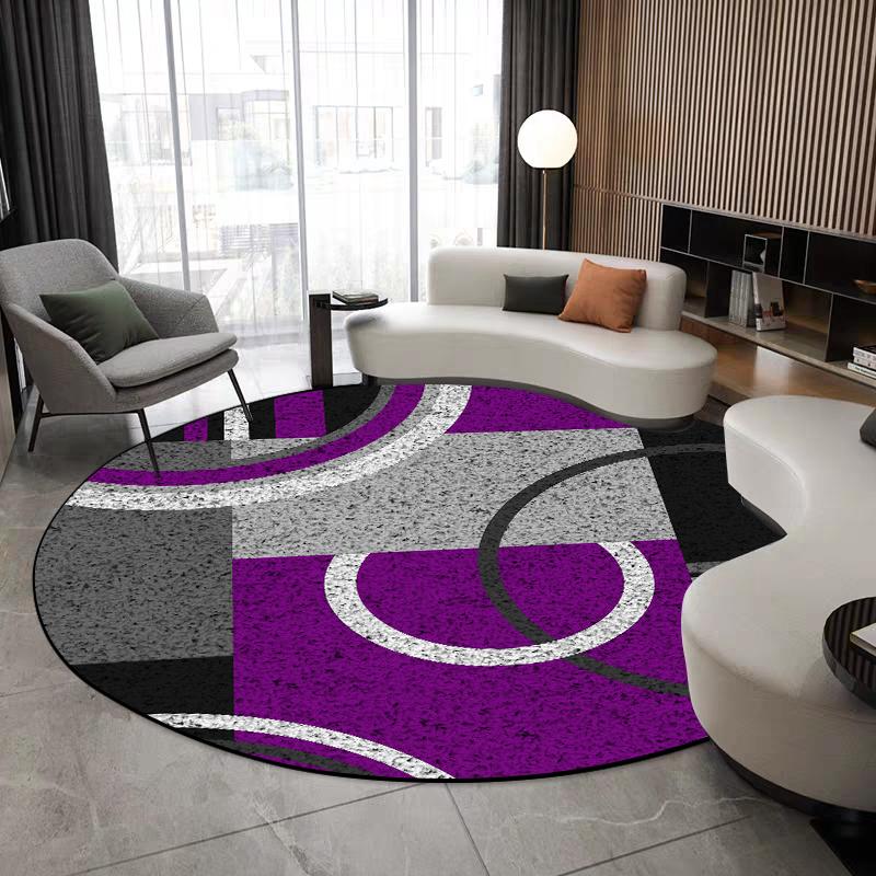 

Скандинавский Современный Стиль Напольный Круглый Ковер Противоскользящий Коврик для Стула Декор Комнаты Впитывающий Мягкий Коврик Моющийся Ковры для Гостиной Настраиваемый 60cm 23.62 in