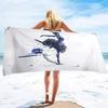 Microfiber Beach Towels Quick Drying Towels,Ink Painting Style Absorbent Sand Free Swim Pool Pool Towels Blanket for Camping