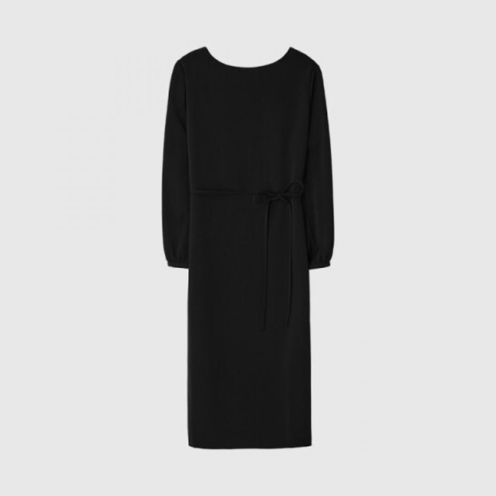 Lor Seoul Women Soft Midi Dress Black Pvop260404