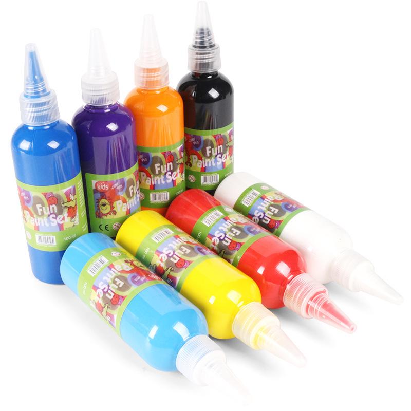 12-Color Finger Paint Set for Kids - 100ml Each