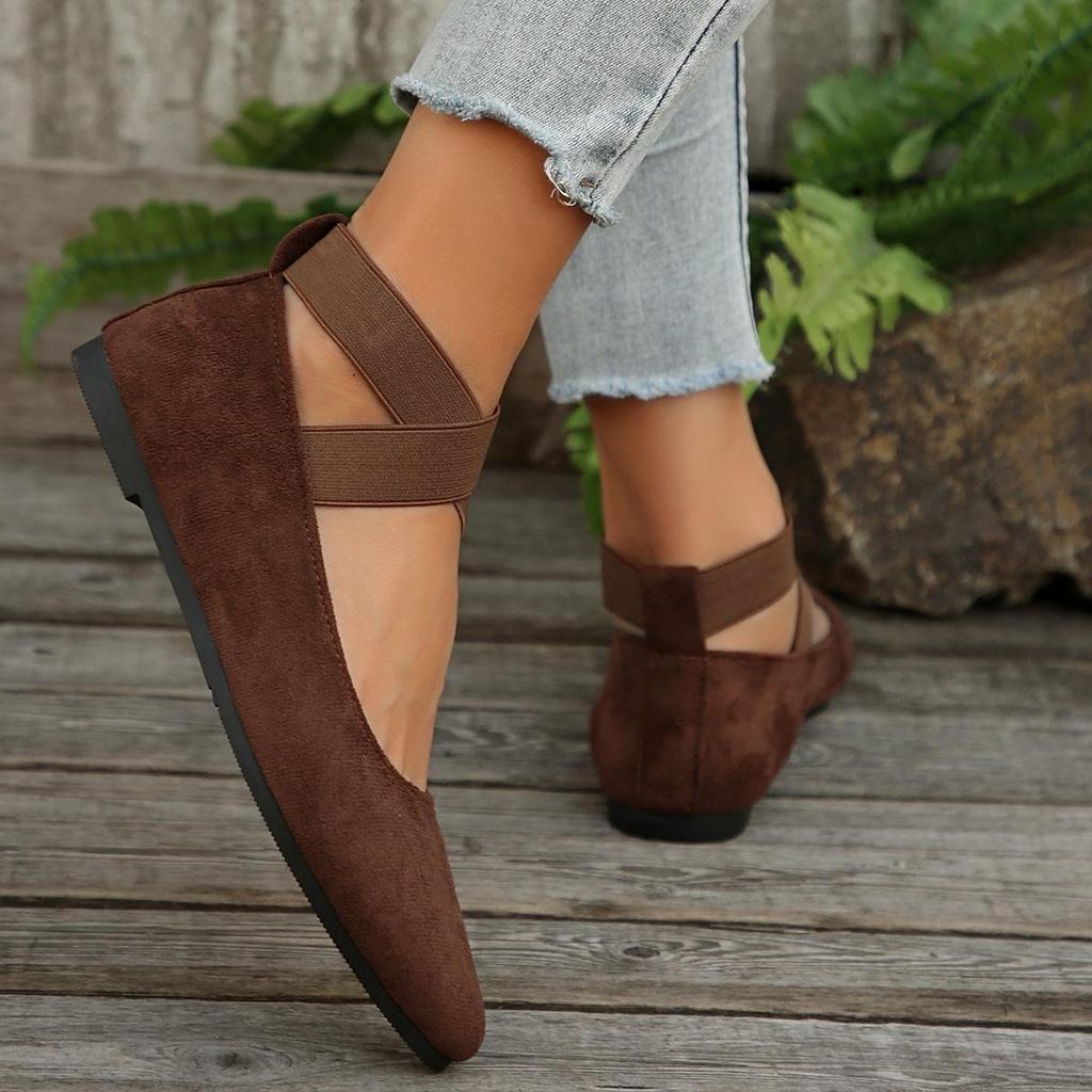 Plus Size Women's Casual Slip-on Loafers - Summer 2025 European & American Style, Size 43