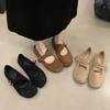 Women Flats Suede Shoes Designer Buckle Elegant Shoes Autumn Casual Sneakers 2025 New Trends Zapatillas De Mujer