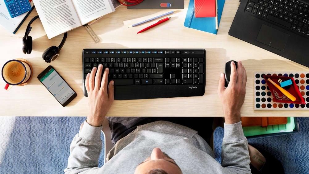 Zestaw bezprzewodowy klawiatura + mysz Logitech Wireless Combo MK345 czarny