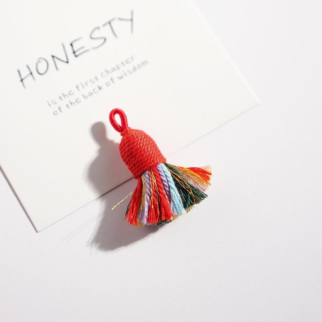Handwoven Colorful Tassel Keychain & Phone Charm - DIY Jewelry Accessory