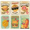 5D Diamantmalerei Vintage Food Poster Voll Diamant Mosaik Stickerei Hamburger Sushi DIY Strass Küchen Dekoration Geschenk