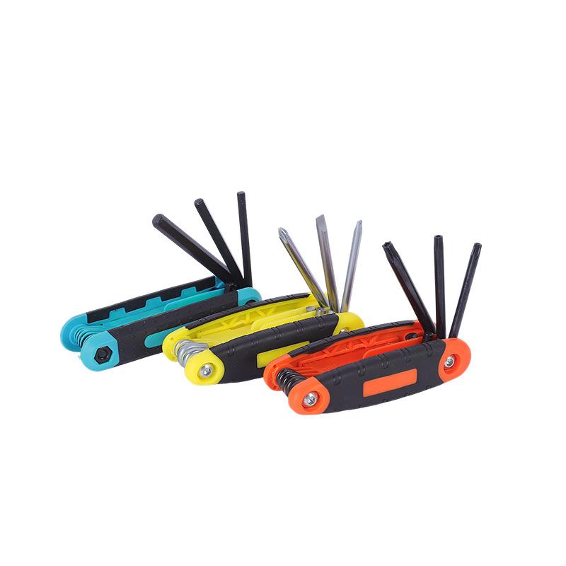 Xiaomi HOMEFISH 8 in 1 Foldable Hex Key Set Allen Wrench Rustproof High Hardness Hexagon Wrench Kit for Home Repair