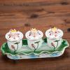 Chiński kreatywny ceramiczny kadzielnica, domowa kadzielnica ofiarna, wazon na kwiaty, talerz na owoce, filiżanka, dekoracja zestawu buddyjskiego
