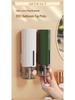 Handcrafted Wall-Mounted Soap Dispenser with Bath Brush for Foam and Gel