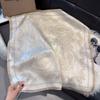 Minimalist Paisley Print Square Scarf Lightweight Bandana Satin Silk Hijab for Women Beach Vacation Outfit Neck Hair Accessory