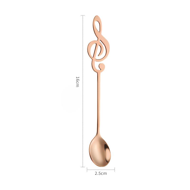 Kitchen Supplies Note Stainless Steel Coffee Spoon Snack Small Meal Spoon