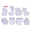 4Pcs/Set Animal Shaped Plastic Biscuit Cookie Cutter Mold DIY Kitchen Cake Decorating Tools Fondant Embosser Stamp Die Set