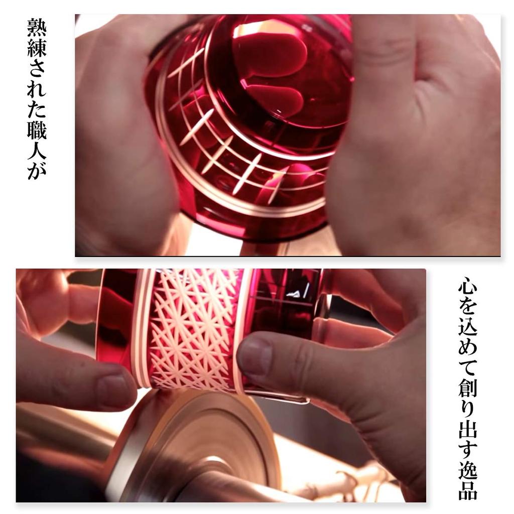 Soy Sauce Hirota Glass Edo Kiriko Soy Sauce X 100 Made In Japan Dispenser 272-AN Dispenser, Spring/Camellia Design, 6.0 H11.3 Cm, Ml, 273417,