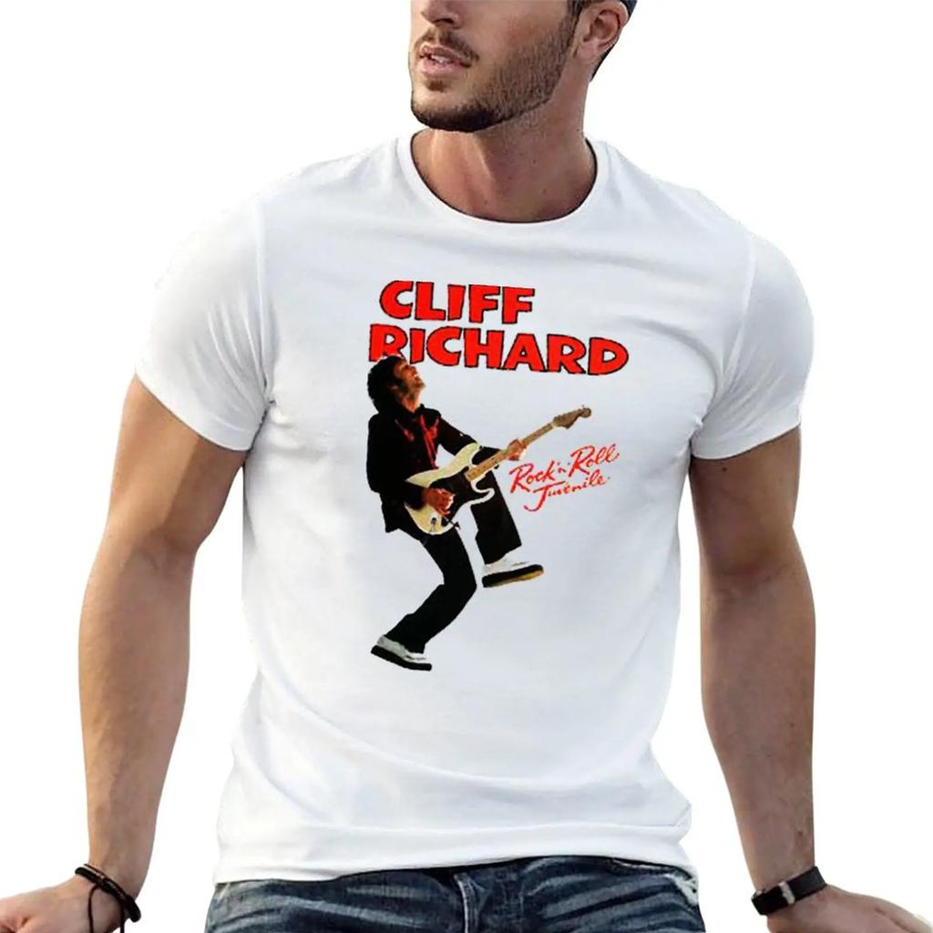 T-Shirt Cliff Richard magliette grafiche personalizzate t-shirt grafica oversize uomo