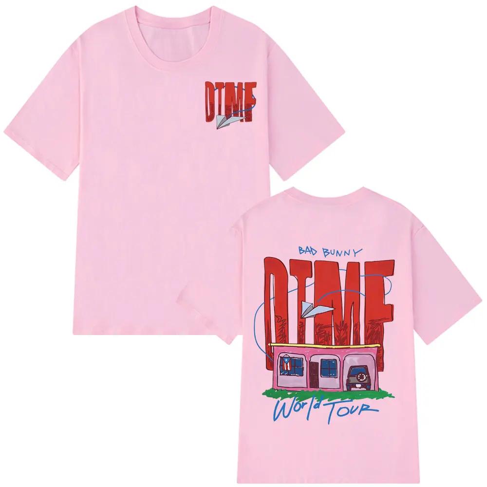 Singer Bad Bunny DTMF World Tour 2026 Print Tshirt Men Women Summer Fashion Casual Short Sleeved Tshirts Oversized Tshirts