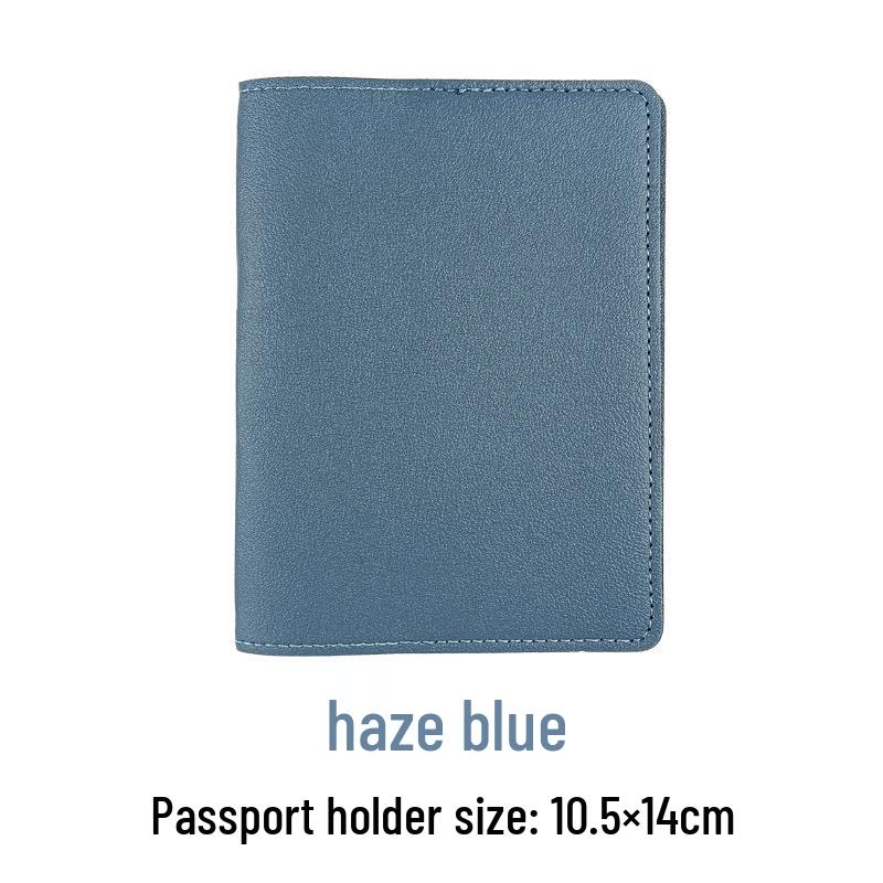 Customizable PU Leather Passport Holder & Luggage Tag Set with Paper Card Inclusion