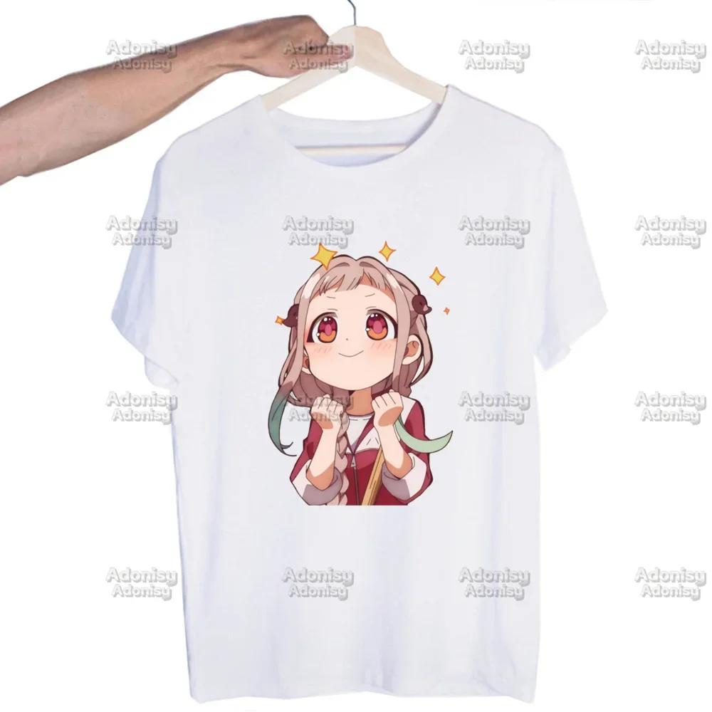 Hanako Kun Mens Harajaku Clothing Summer Streetwear Casual Loose Print Tee Short Sleeve Tops