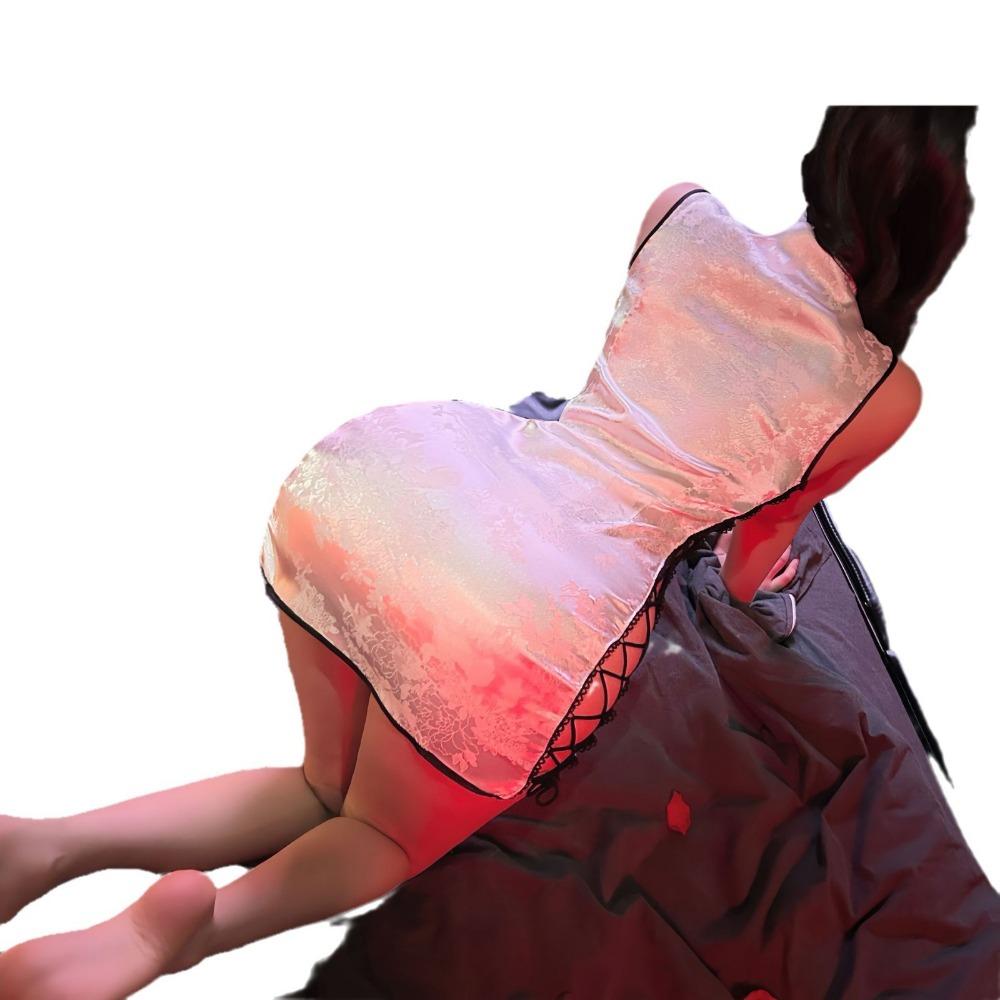 Sexy Retro Jacquard Strap Cheongsam Uniform Temptation Perspective Sex Underwear Stand-up Collar Buckle Open Sex Cheongsam