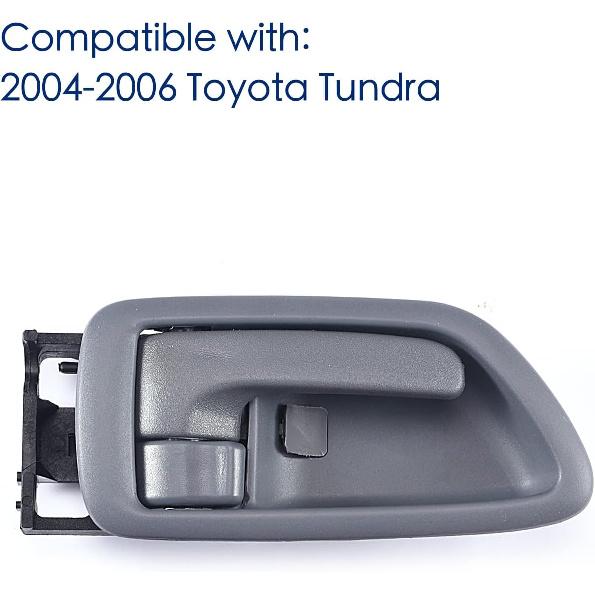 2Pcs Interior Door Handles Driver & Passenger Side For 2001-2007 Toyota Sequoia, 2000-2004 Avalon, 2004-2006 Tundra - Crew Cab ONLY - Four Full-Sized