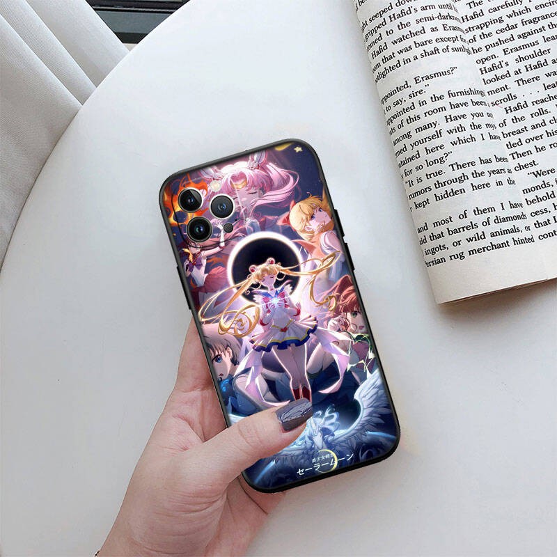 MH133 S-Sailor Moon Phone Shell for Samsung S20 S21 S22 S23 S24 FE Ultra Plus Lite S21S A55 A07 A17 F06 F16 M06 M16 M56 A36 A37 A57