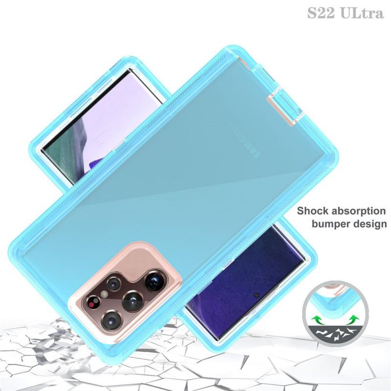 Transparent Shockproof Silicone Case With Air Cushion Galaxy S24 Ultra S23 S20 Note20 S9