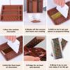 Silicone Chocolate Bar Mold Deep Chocolate Silicone Mold Reusable 6-Cavity Brownie Truffle Baking Mould Non-Stick For Boys Girls