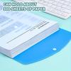 Portable File Bags 6pcs High Capacity Loose Leaf File Bags A4 Size, Modern PP Material, 11-Hole Binding Rings, Expandable Buttons, Label Pockets