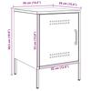Nightstands 2 Pcs Black 36 X 39 X 50.5 Cm Steel