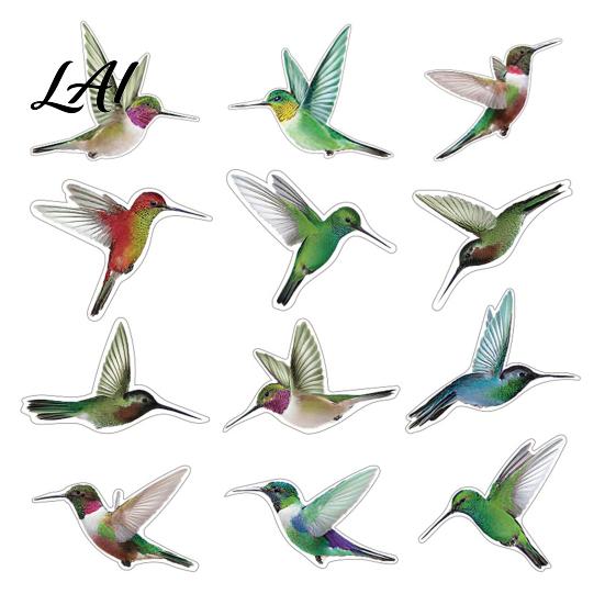 Bird Friendly Window Cling 12Pcs Clings Protection Decals Removable PVC Anti-Collision Stickers Transparent Collision Sticker for Glass Doors