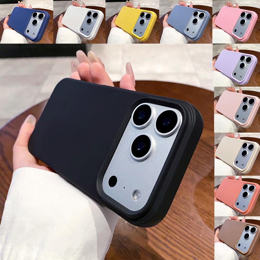 Ultra Thin Matte Case for iPhone 17 16 15 14 13 12 11 Pro Max Anti-Fingerprint TPU Cover Shockproof Minimalist Style 18 Colors Slim Protective Case