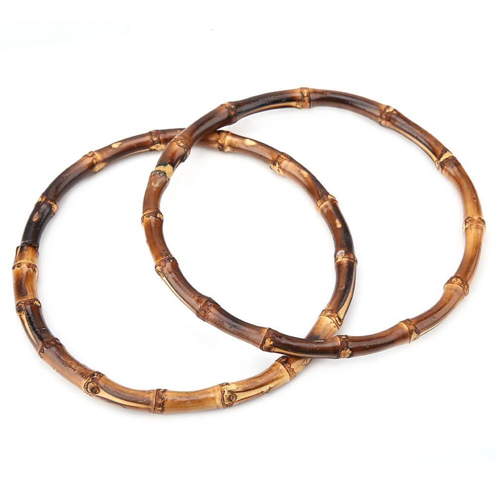 

2pcs Decorative Plant fiber Bag Handle Handmade Replacement Handle Round Bag Handle DIY Bags