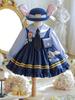 2025 Girls' Long Sleeve Rabbit Police Officer Lolita Princess Dress