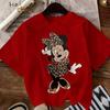 Y2k Disney Minnie ParentChild Graphic T Shirt Women Unisex Vintage Oversized Casual Tops Summer Short Sleeve Tee Streetwear 2026