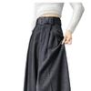 Wide-leg Women's Autumn and Winter Woolen Pants, Pleated High-waisted Slimming, Floor-length Suit Straight-leg Pants