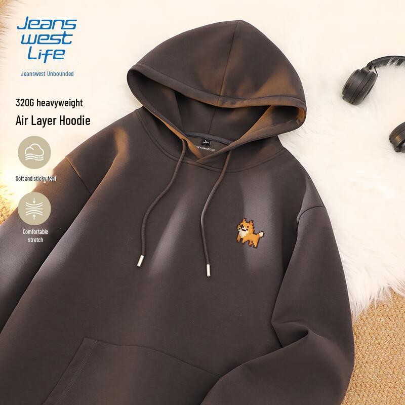 JEANSWEST LIFE Men s Casual Hooded Sweatshirt M