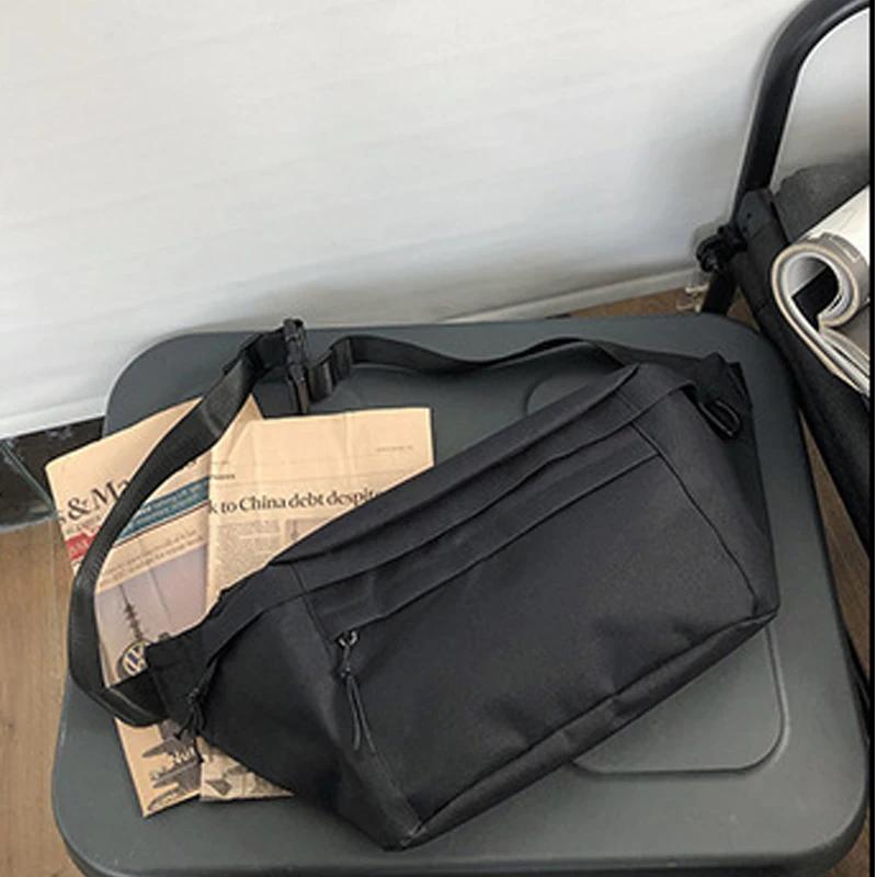 Large Capacity Chest Bag Unisex Fanny Pack Streetwear Chest Bag Hip Hop Banana Bags Outdoor Big Belt Ms Waist Bag