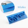 Non Stick 6Pcs/Set Fondant Mould Soft Plastic Happy Birthday Cake Decoration Mold
