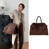 THE * ROW star with the same Margaux 15 inch handbag old money wind tote bag leather big bag suede bag