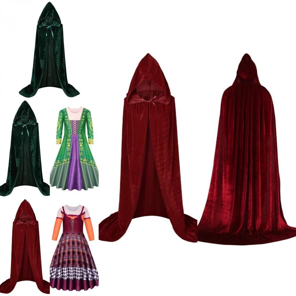 Hocus Pocus2 Winifred Sarah Mary Sanderson Halloween Cosplay Kinder Kapuzenumhang Ein Kostüm, das Magie zum Leben erweckt!