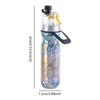 Misting Bottle 500ml 2 in 1 Mist & Sip Insulated Portable Spray Water for Outdoor Gym Soccer