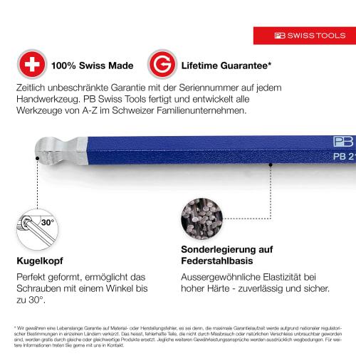 PB Rainbow Ball Wrench Set 212H-10RBCN