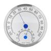 Rundes Thermometer Edelstahl Wasserdicht Hitzebeständig Thermometer Hygrometer für Außen Ohne Halterung
