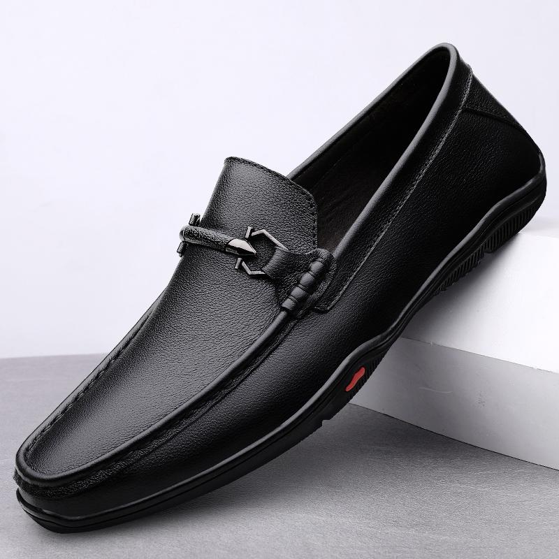 

Классические туфли на плоской подошве из натуральной кожи для мужчин, универсальные деловые туфли, официальная обувь для мужчин, свадебные туфли, удобные мужские мокасины 44 чёрный