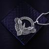 Nordic Celtic Viking Soaring Eagle Stainless Steel Men's Pendant Necklace