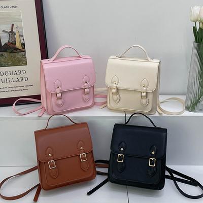 New Summer Popular Fashion Backpack Simple Texture Portable Women's Bag